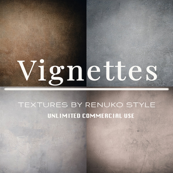 Vignettes no.12 Hand painted Photoshop Textures Overlays