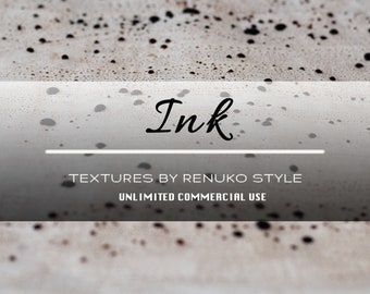 Ink no.1 Ink Blots on Rice Paper Digital Downloads