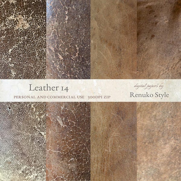 Leather no.14  Scrapbook Paper Leather Textures