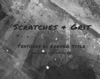 Scratches and Grit no.2 Digital Papers Photoshop Overlays