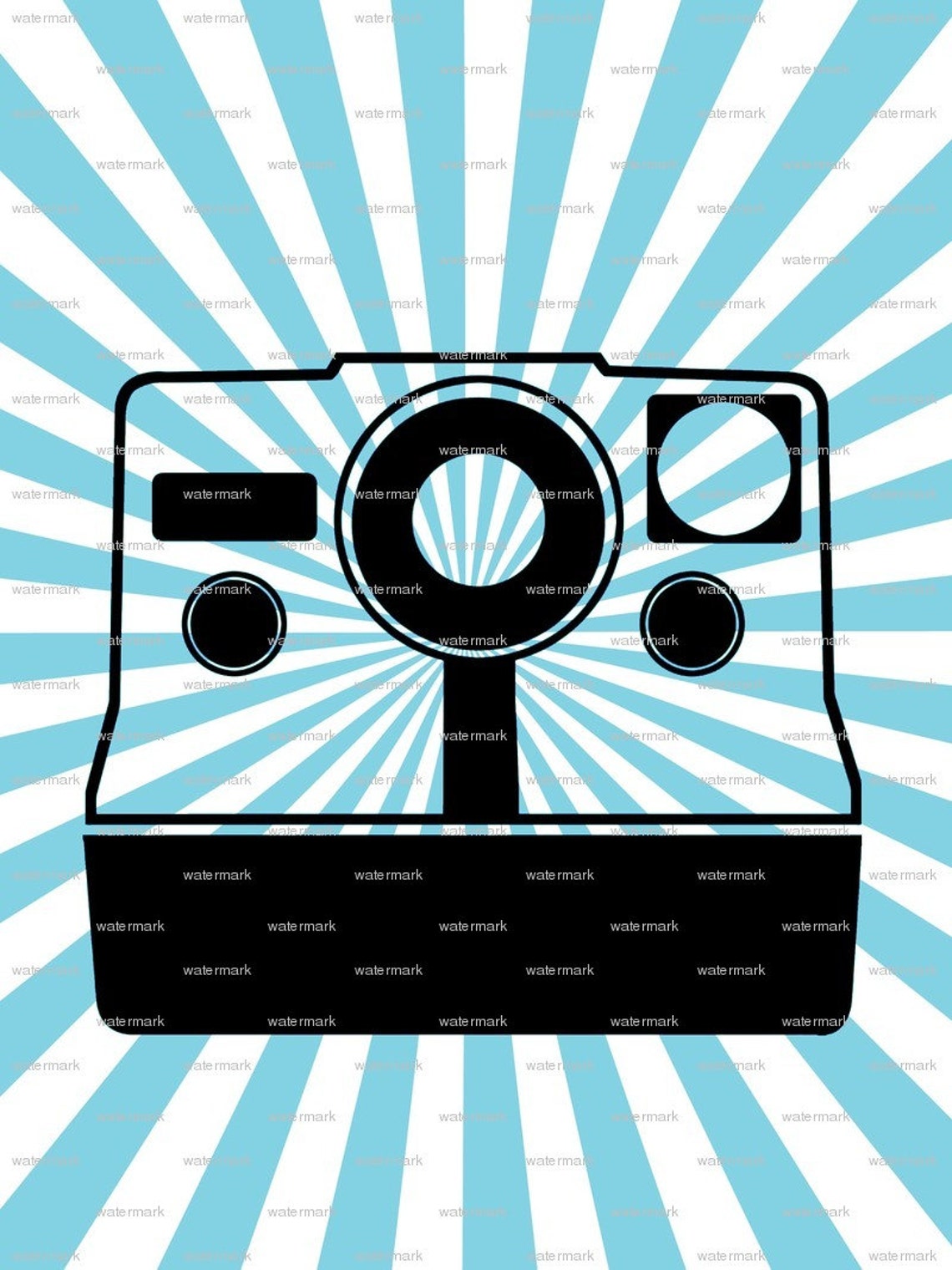 Matted Camera Print Modern Art Etsy