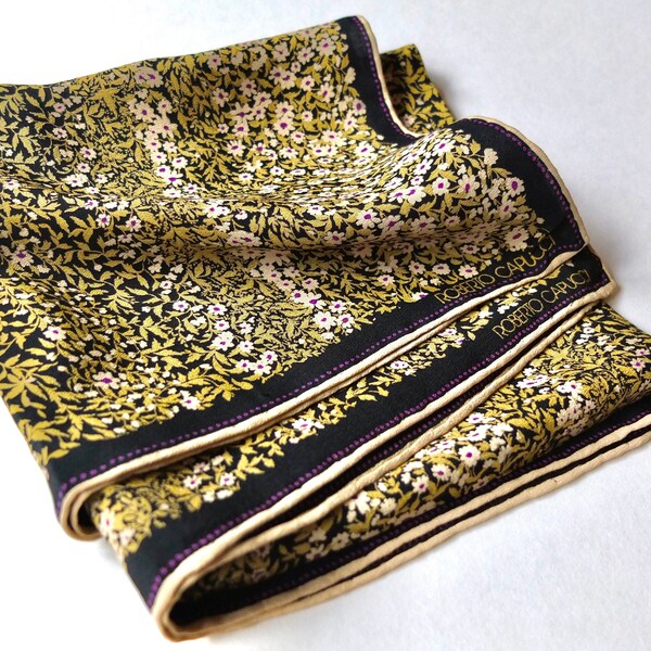 Foulard En Soie Roberto Capucci Multicolore - Écharpe Occasion, 100% Soie
