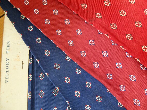 Original art deco fabric,  men's silk rayon neckt… - image 4