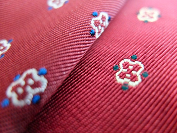 Original art deco fabric,  men's silk rayon neckt… - image 10