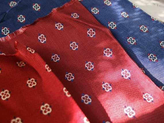 Original art deco fabric,  men's silk rayon neckt… - image 5