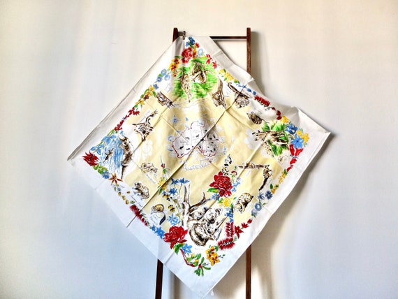 Large Australia souvenir scarf, Australian travel