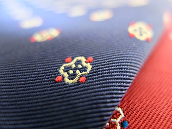 Original art deco fabric,  men's silk rayon neckt… - image 9