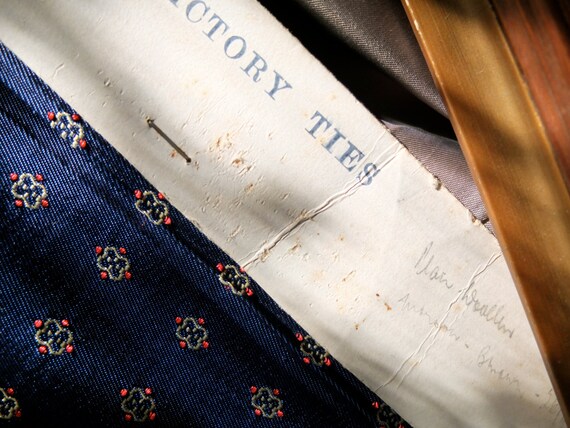 Original art deco fabric,  men's silk rayon neckt… - image 6