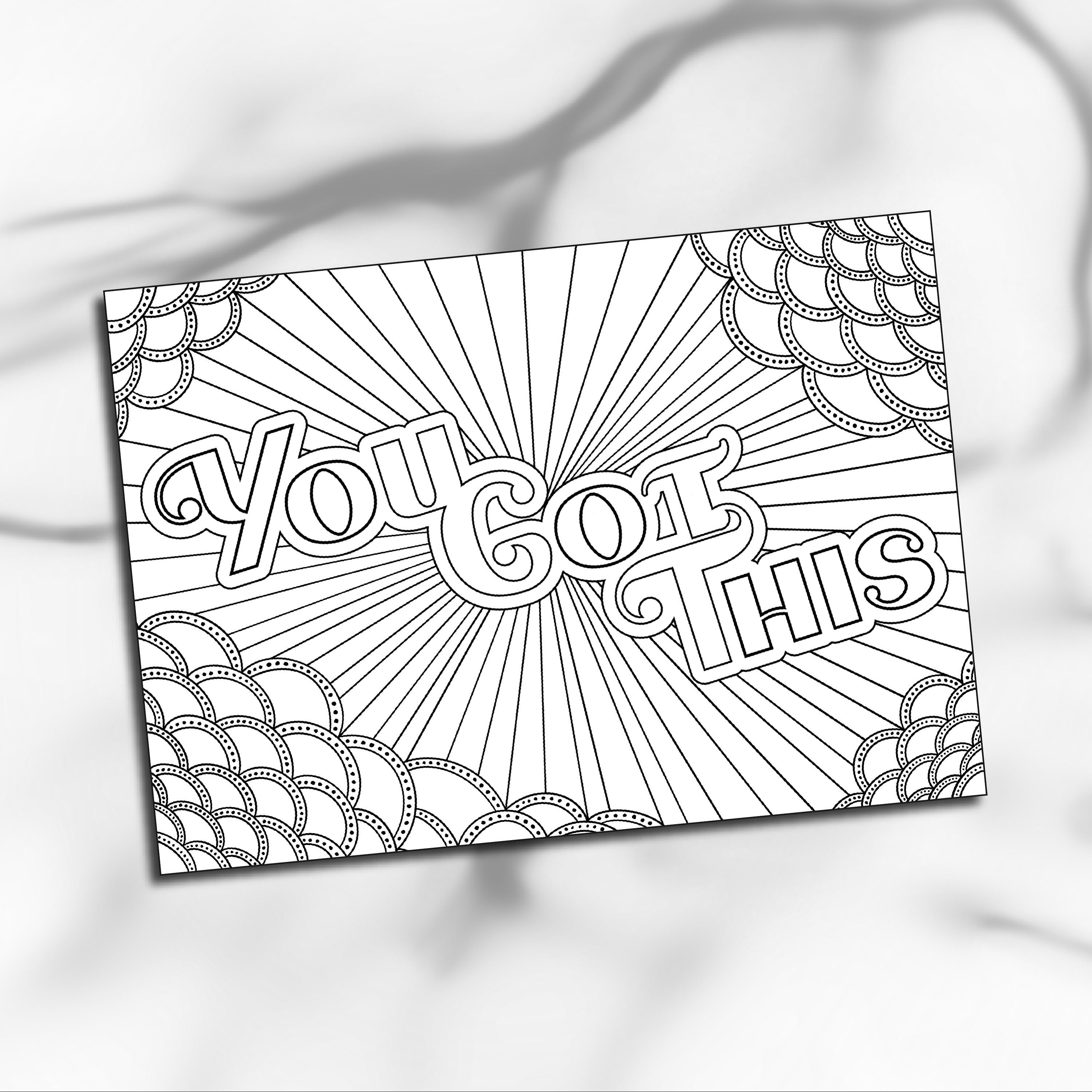 You Got This Printable Coloring Page for Digital Download From the You ...