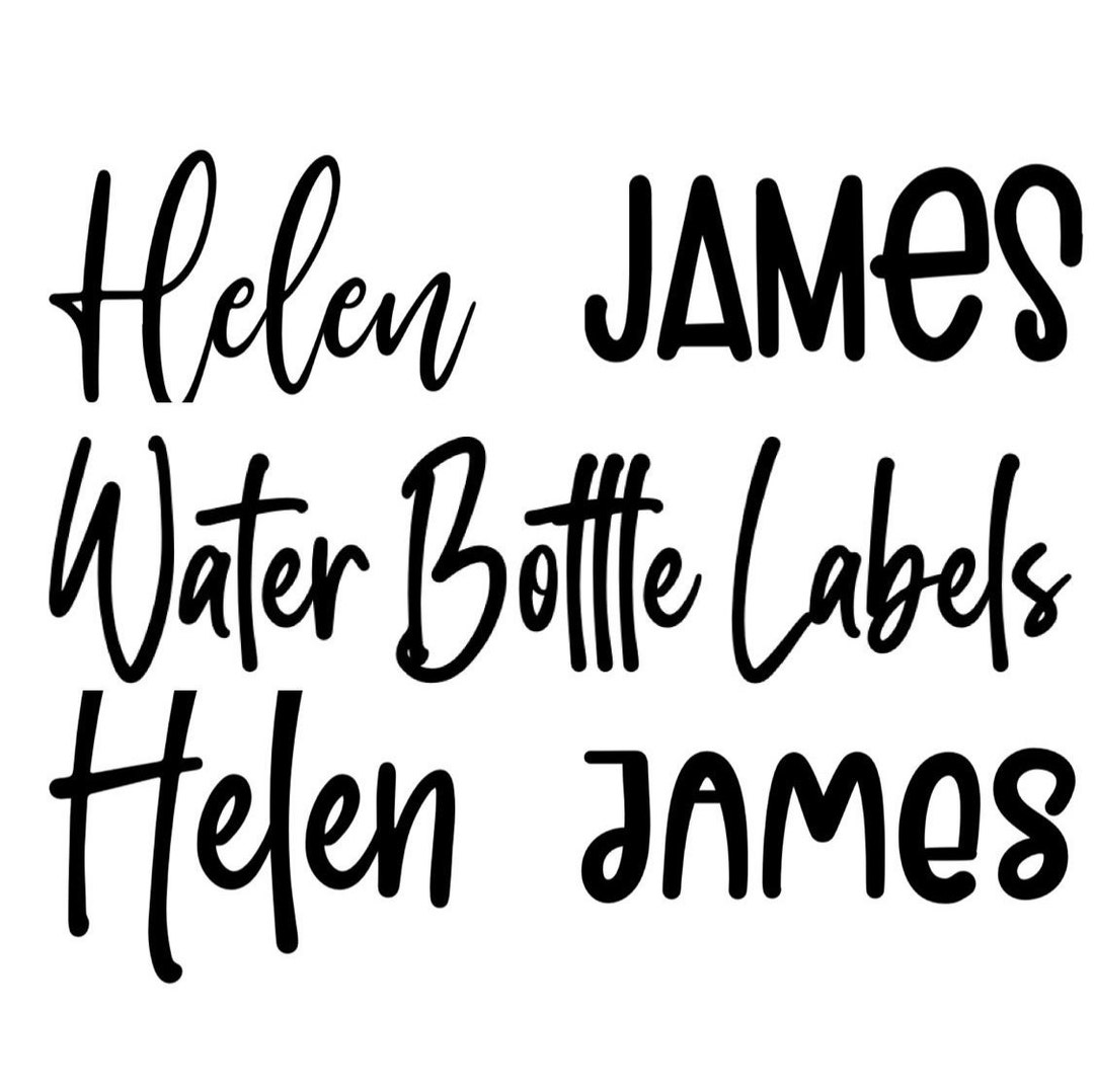 Personalised Water Bottle Labels Etsy UK