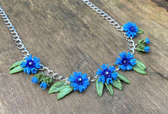ヤグルマギクのネックレス、ハンドメイド、ポリマー粘土 - Etsy 日本 ヤグルマギクのネックレス、ハンドメイド、ポリマー粘土 - Etsy 日本