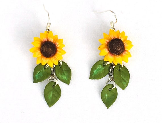 Etsy cheap sunflower earrings
