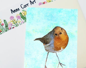 British Birds Card, Garden Birds, Nature Birthday Card, Bird Birthday Greetings Card,