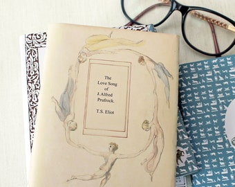 The Love Song of Alfred Prufrock handmade artist book,  personalised reader's gift,  Book gift