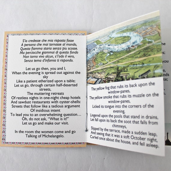 Handmade Artist Book Of T S Eliot S Love Song Of Alfred Prufrock Christmas Gift