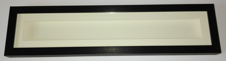 Deep Shadow Box Display Frame Black, 20x4 for Long Thin 3D Items. 19mm ...