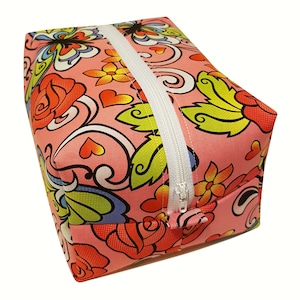Boxy Pouch Pattern & Instructions PDF - Perfect as a cosmetics or wash bag