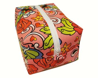 Boxy Pouch Pattern & Instructions PDF - Perfect as a cosmetics or wash bag