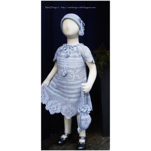Filet Rose jurk - Instant Download PDF-patroon