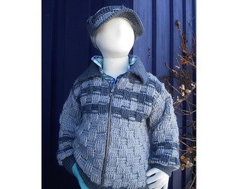 School Jacket - Instant Download PDF Crochet Pattern