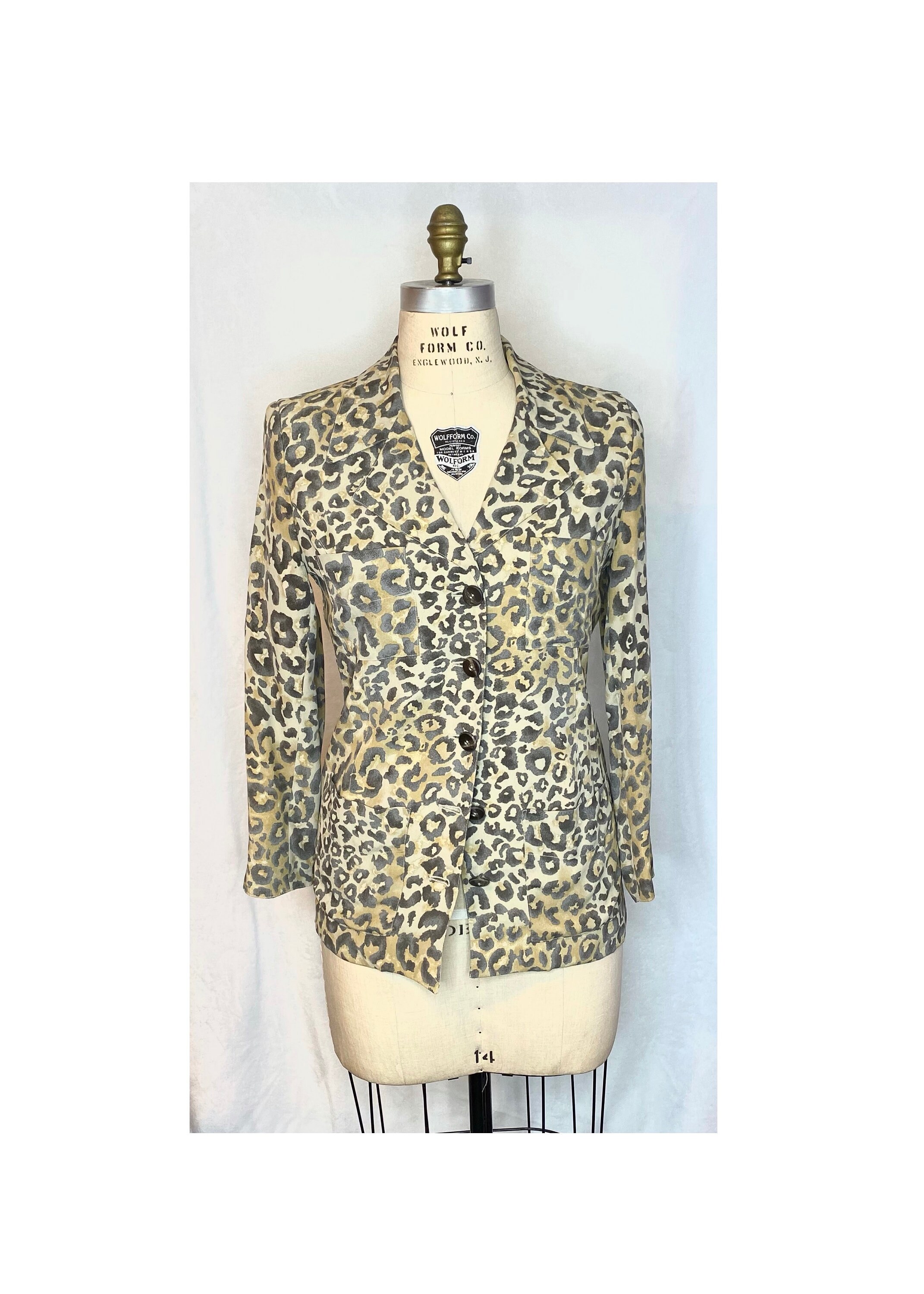 dana buchman leopard jacket
