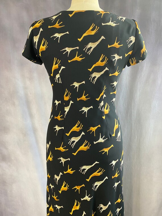 Vintage Jessica Howard Dress; 90s Giraffe Print D… - image 5