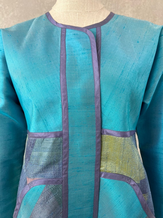 Vintage Silk Jacket, Anita Ford Collection, Thai … - image 8