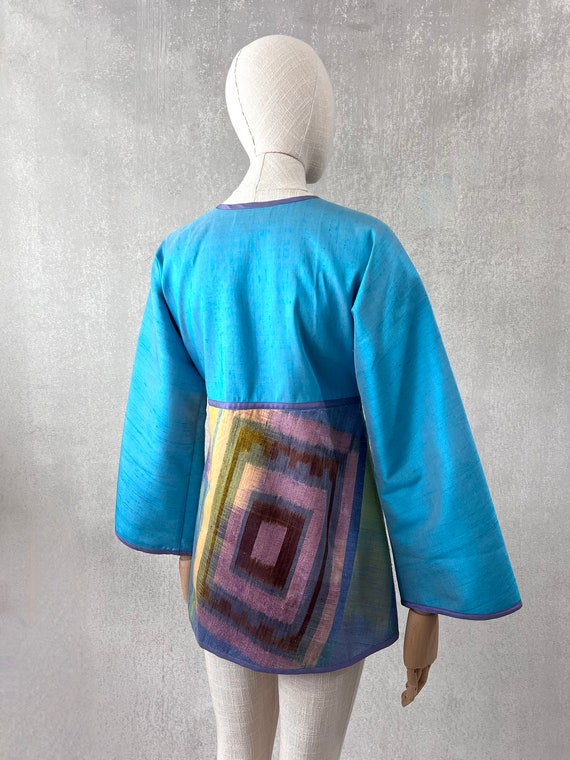 Vintage Silk Jacket, Anita Ford Collection, Thai … - image 3