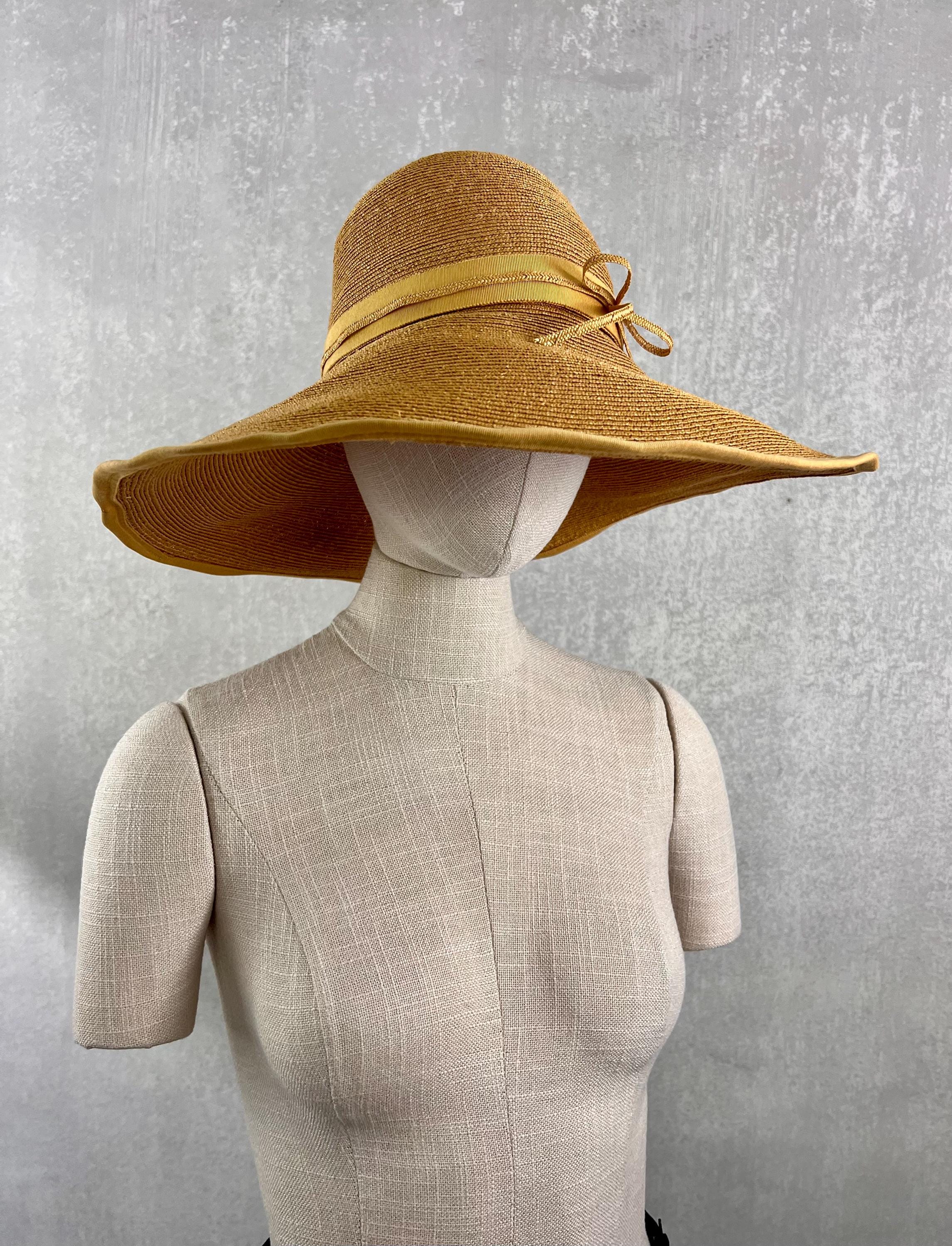SUZANNE Couture Military Brown Wide Rim Hat with Mink Trim f55784c33bad881a005e1bdac2d2d2  main image 3