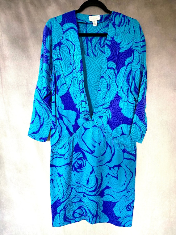 80s Vintage Silk Dress, SILKS by St. Gillian, 80s… - image 2