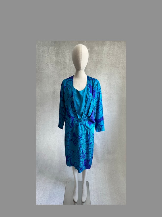 80s Vintage Silk Dress, SILKS by St. Gillian, 80s 