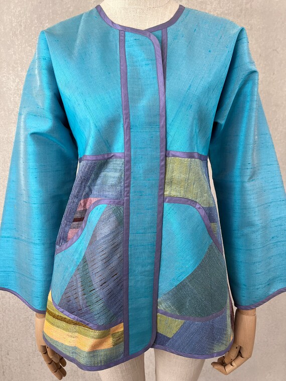 Vintage Silk Jacket, Anita Ford Collection, Thai … - image 5