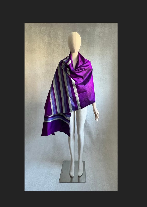 Handwoven Silk Wrap, Pure Thai Silk Fabric, Vintag