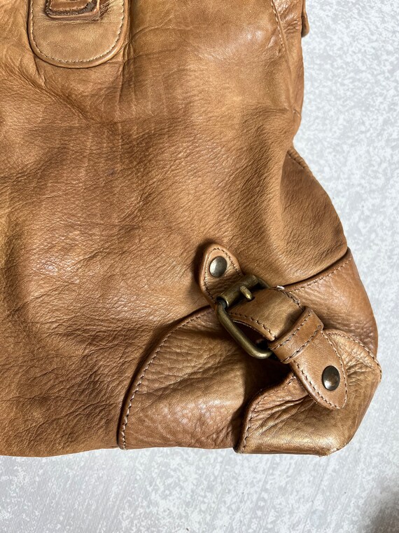 Vintage Leather Crossbody Purse, Medium/Large Cro… - image 5