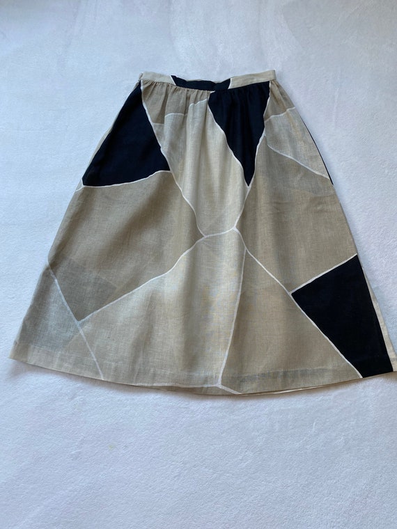1980s Vintage Rrrruss Preppy White 100/% Polyester Button Skort Brand New