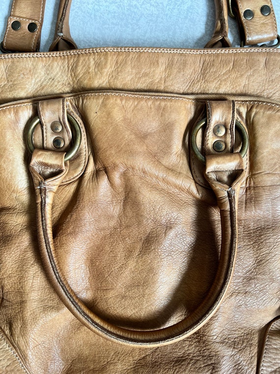 Vintage Leather Crossbody Purse, Medium/Large Cro… - image 6