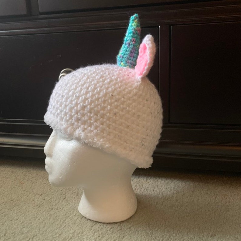 Unicorn Beanie--ready to ship and made to order