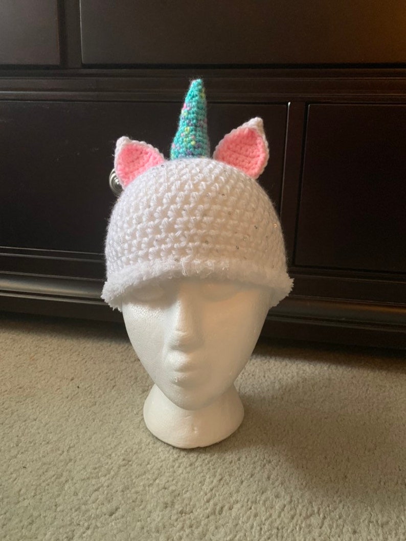 Unicorn Beanie--ready to ship and made to order