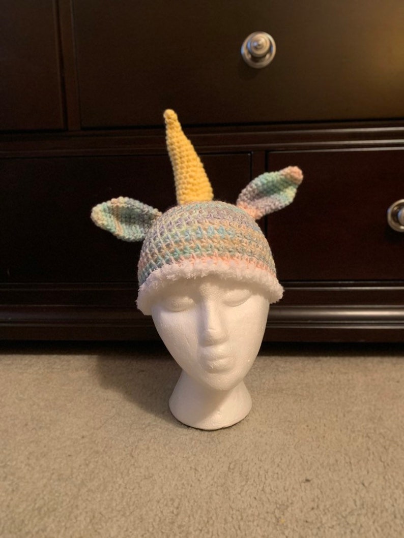 Unicorn Beanie--ready to ship and made to order