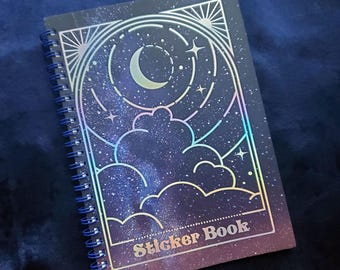 Crescent Moon & Clouds Sticker Book