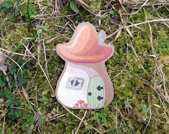 Mushroom House Sticker