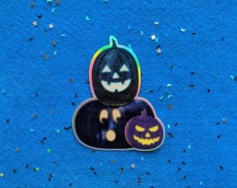 Cosmic Jack-O-Lantern Sticker