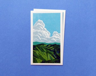 Holographic Daylight Mountains Sticker