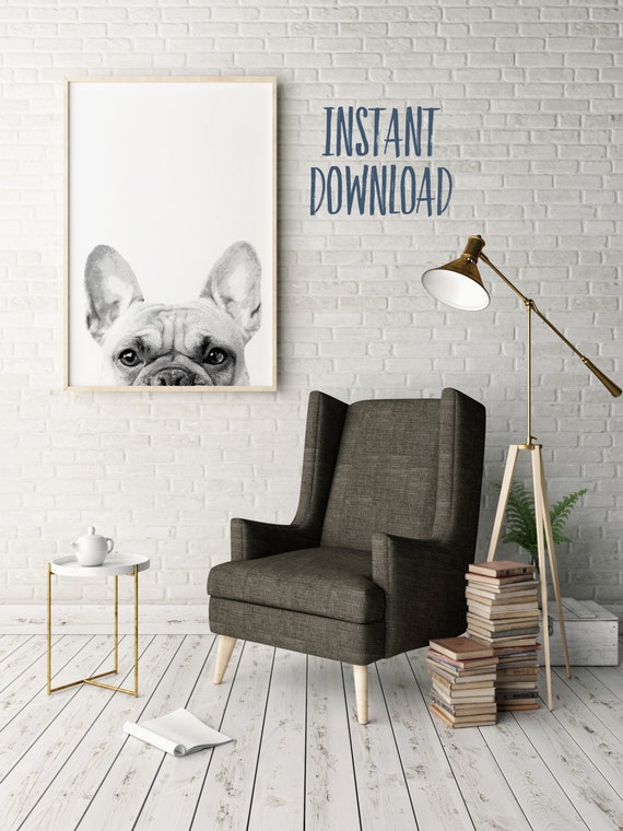 French Bulldog Print Home Decor Wall Art Printable 8x10 Etsy