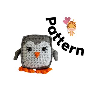 PATTERN: CuBoid Penguin, penguin crochet, pattern for penguin, crochet pattern for penguin, sea life crochet