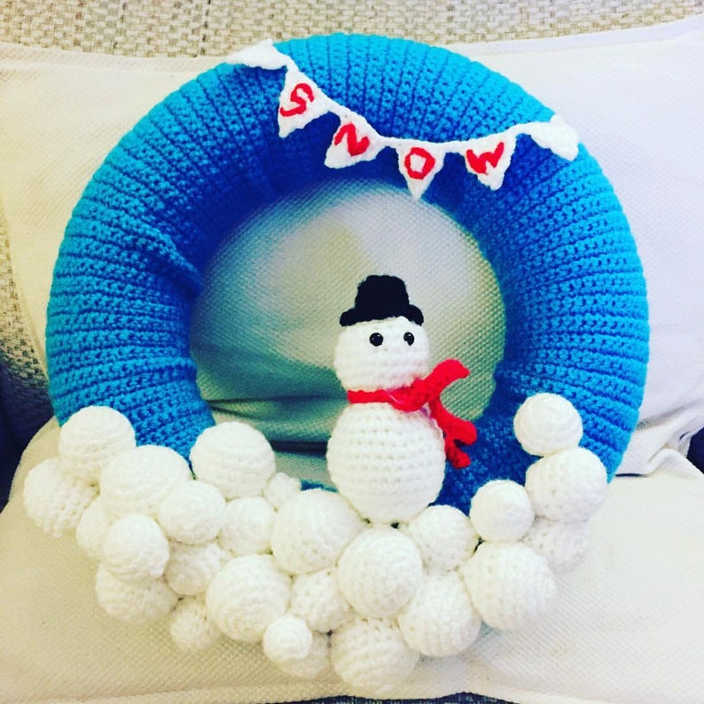 Snowman Made To Order Christmas Wreath