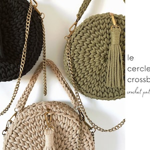 le cercle crossbody bag | crochet pattern (english & french translations)