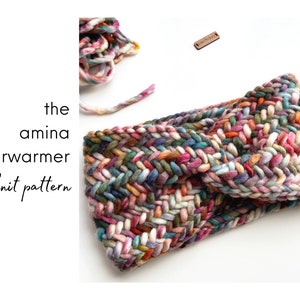 the amina earwarmer knit pattern image 1