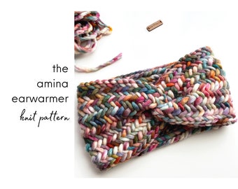 the amina earwarmer | knit pattern