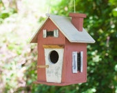 Wooden birdhouse. For Outdoor. Summer gift. Summertime. For garden.